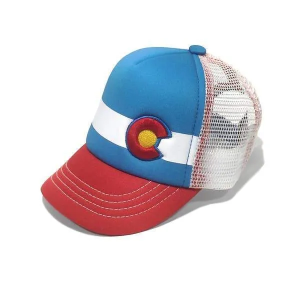 Blue Red Baby Hat