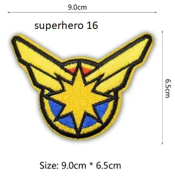 DC & Marvel Embroidered Heat Patches