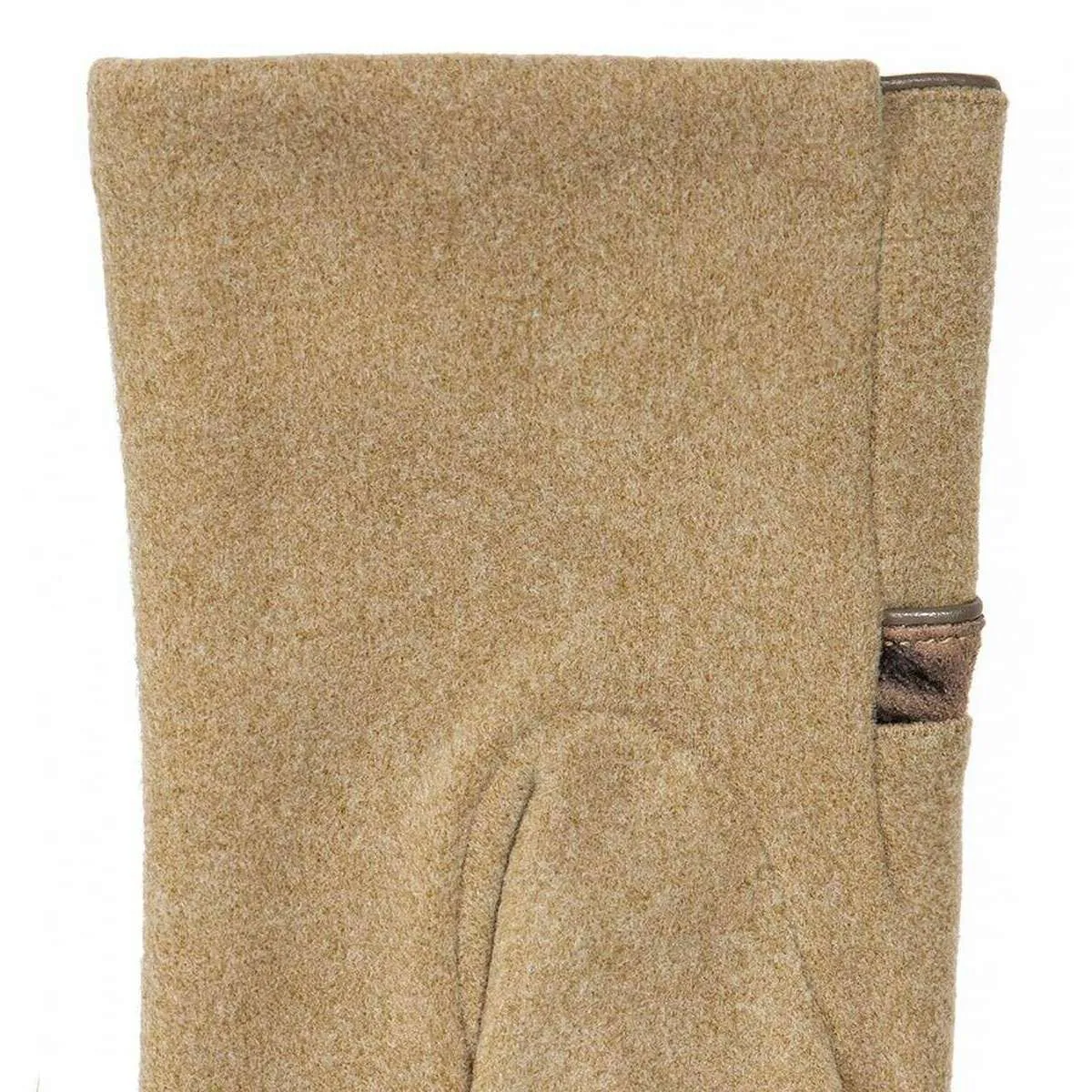 Dents Zebra Print Touchscreen Velour-Lined Gloves - Sand Beige