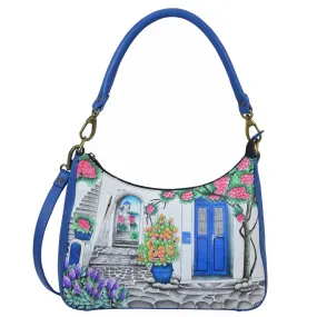 Large Top Zip Hobo - 8487