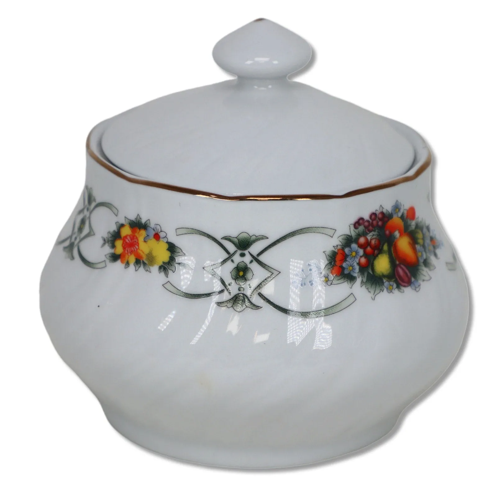 Lynns China Rumford Cobbler Creamer Sugar Bowl Set