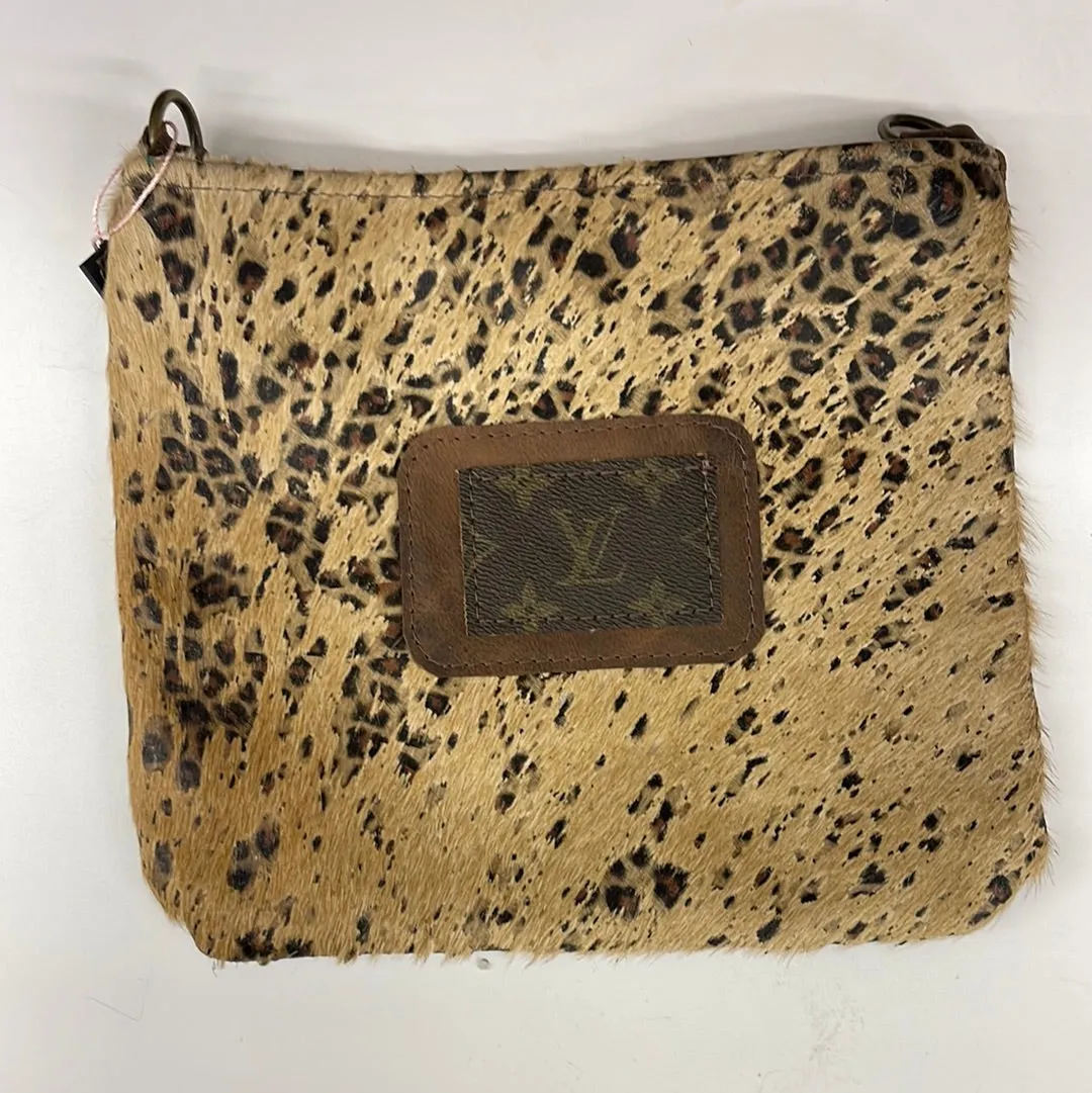 Medium Crossbody - Tiffany in Acid leopard  - Brown with Patch