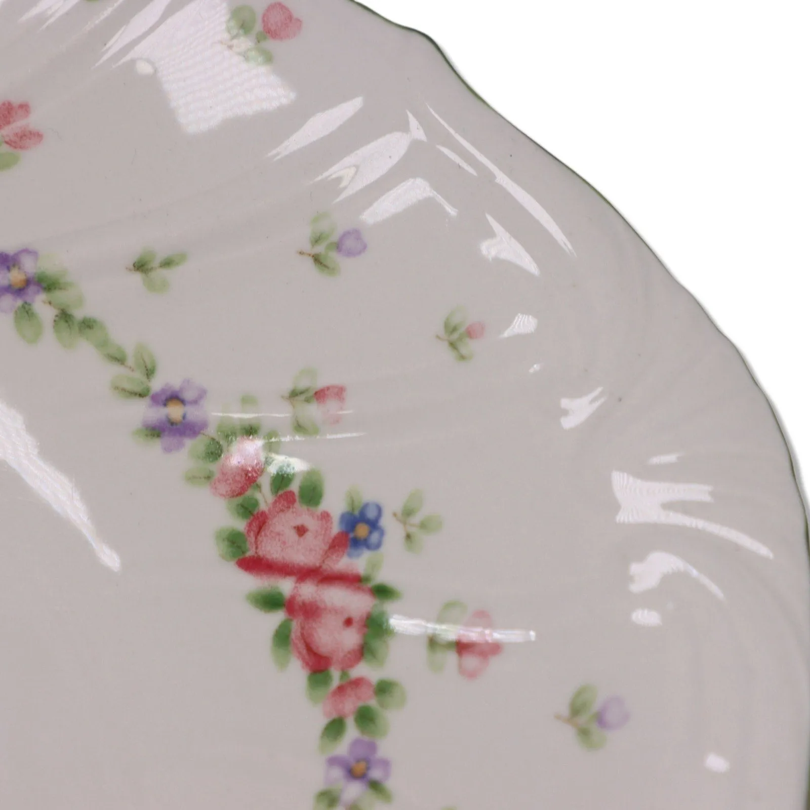 Nikko Garland 14" Oval Serving Platter Japan Vintage 1980's