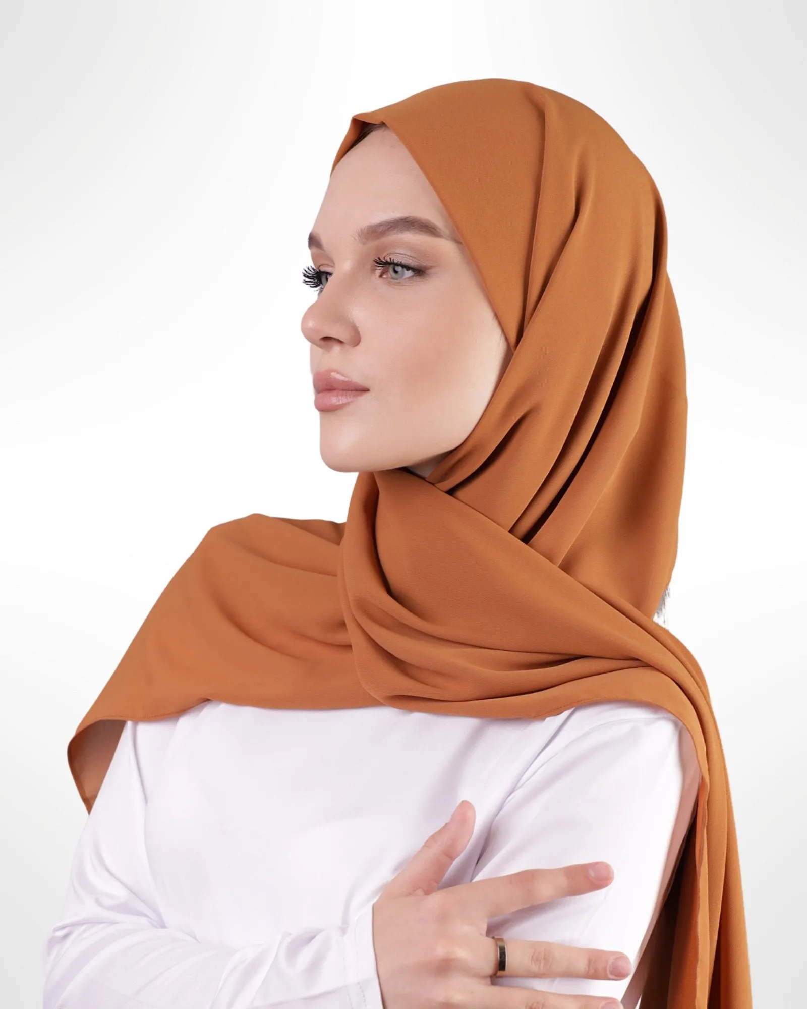 Premium Chiffon Hijab – Copper