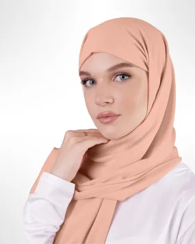 Premium Chiffon Hijab – Pale Taupe