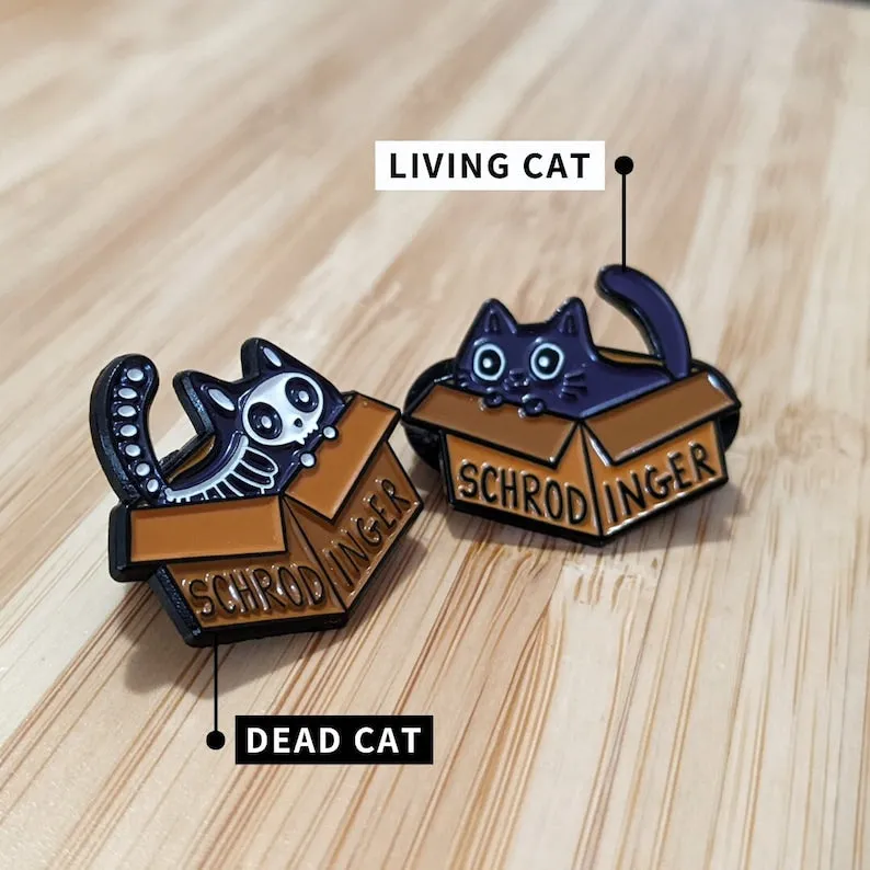Schrödinger's Cat Mystery Pin Box