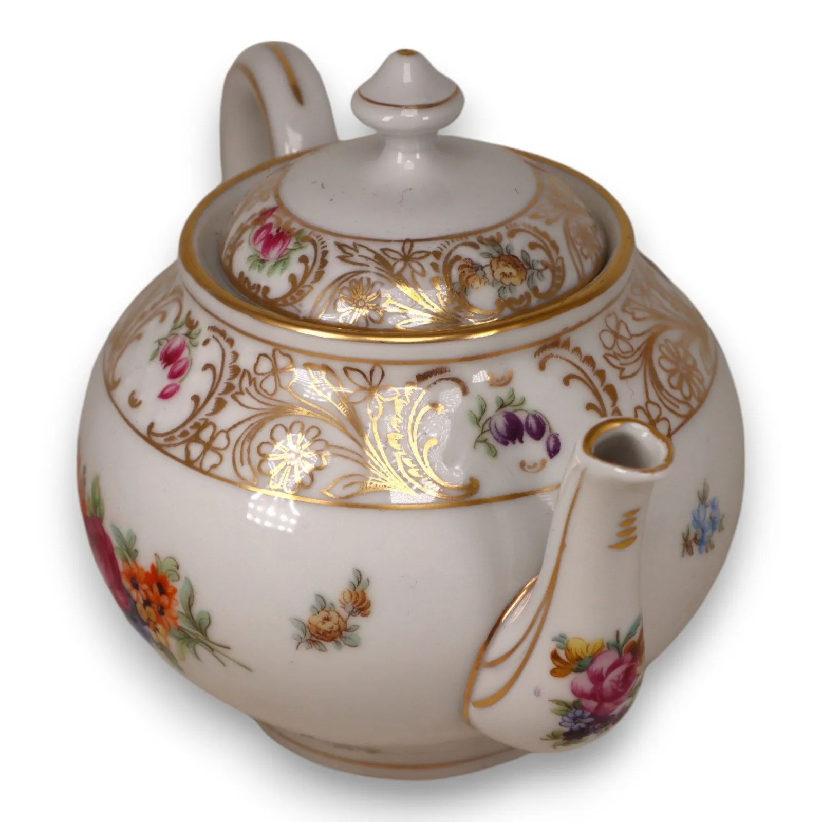 Schumann 20pc Tea Set Teapot Creamer Sugar Cup Dessert Plate Reticulated