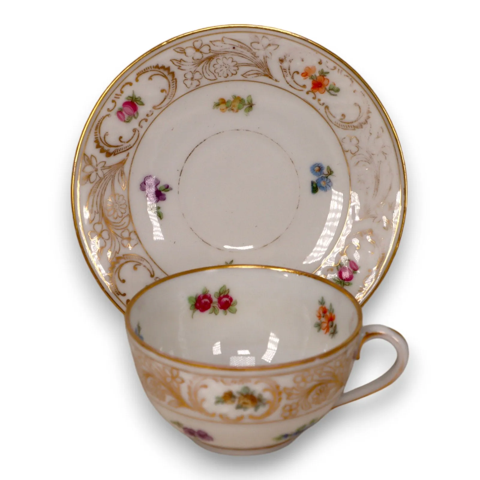 Schumann 20pc Tea Set Teapot Creamer Sugar Cup Dessert Plate Reticulated