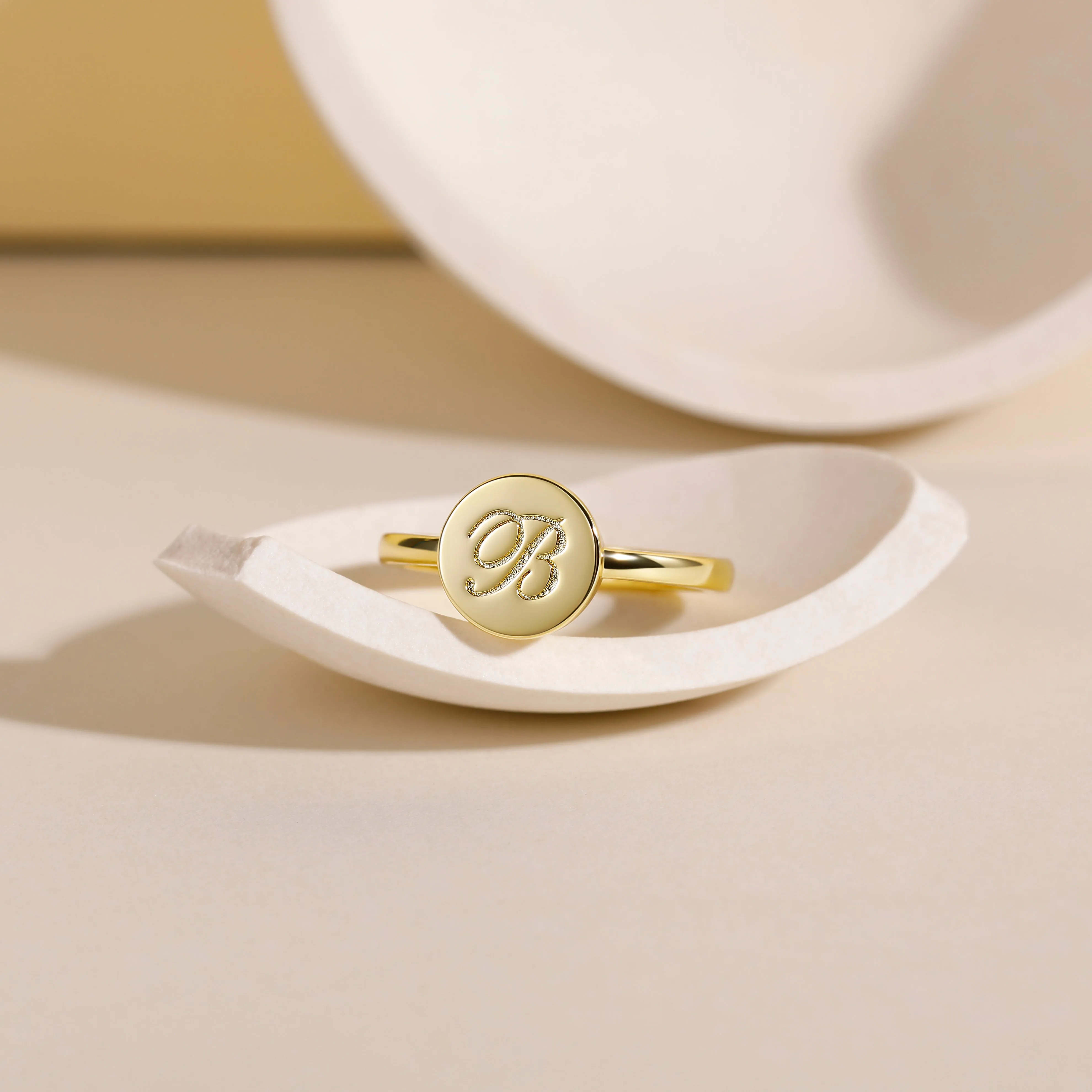 Simple Custom Coin Shaped Ring