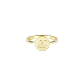 Simple Custom Coin Shaped Ring