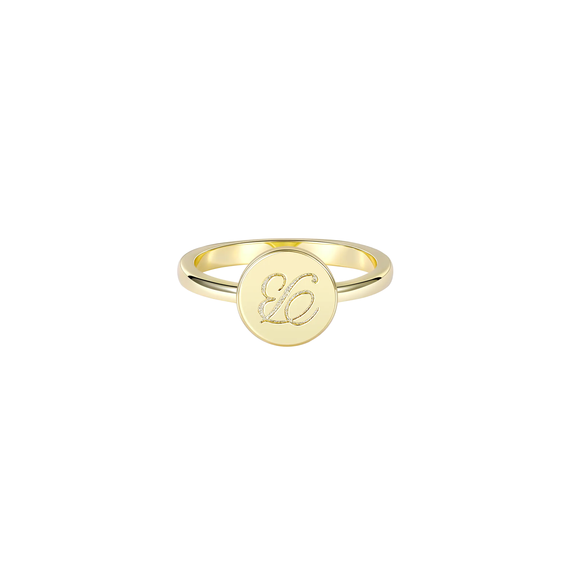 Simple Custom Coin Shaped Ring