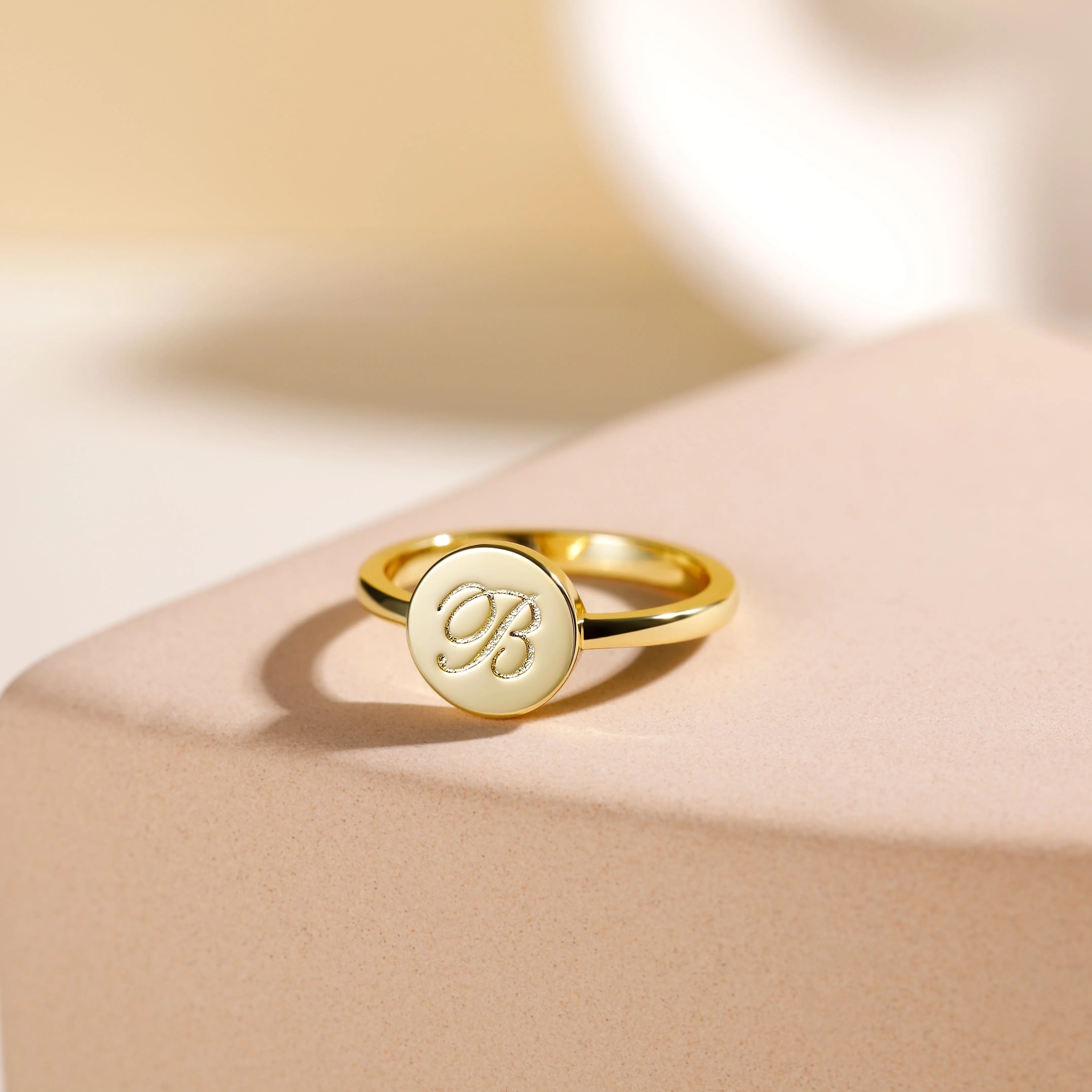 Simple Custom Coin Shaped Ring