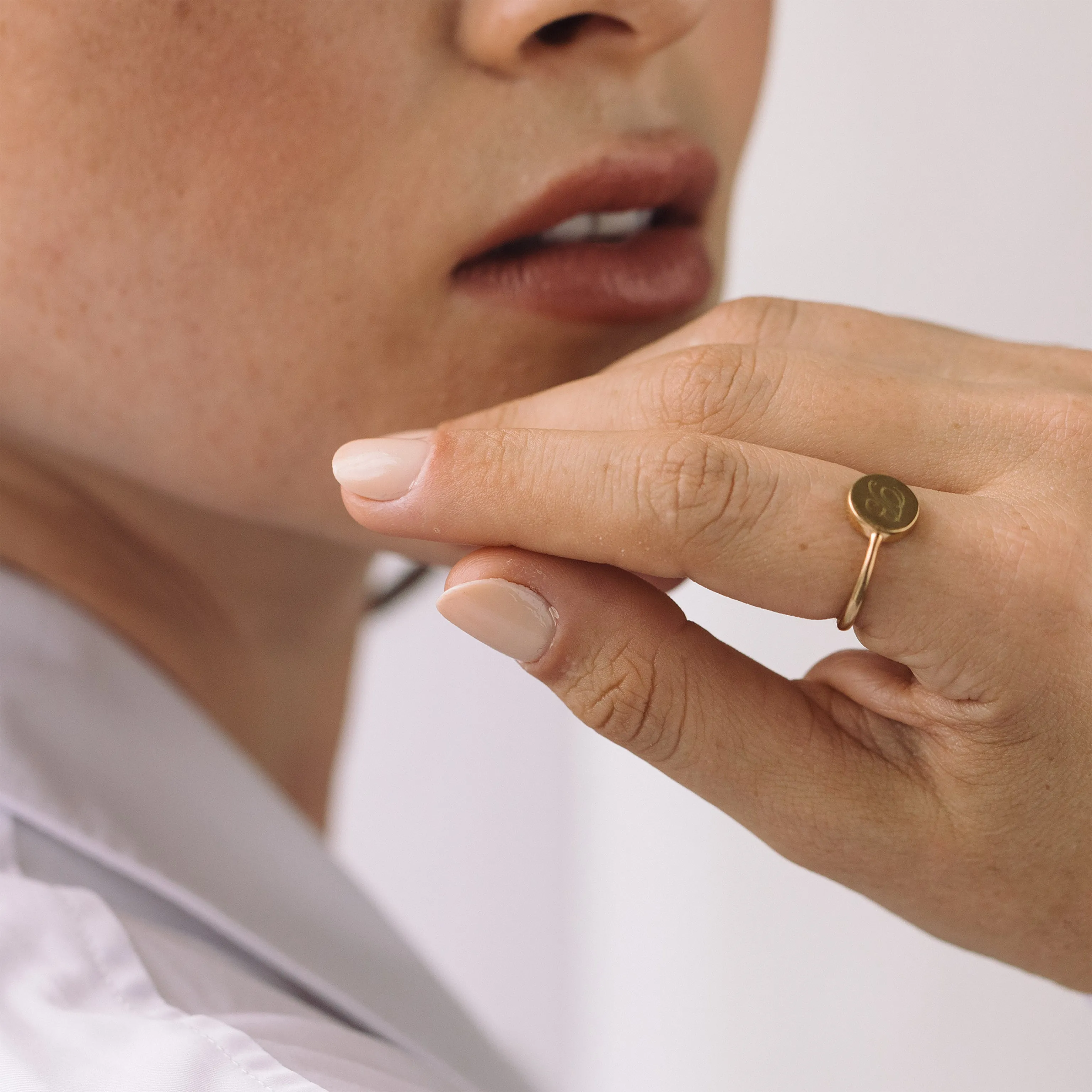 Simple Custom Coin Shaped Ring