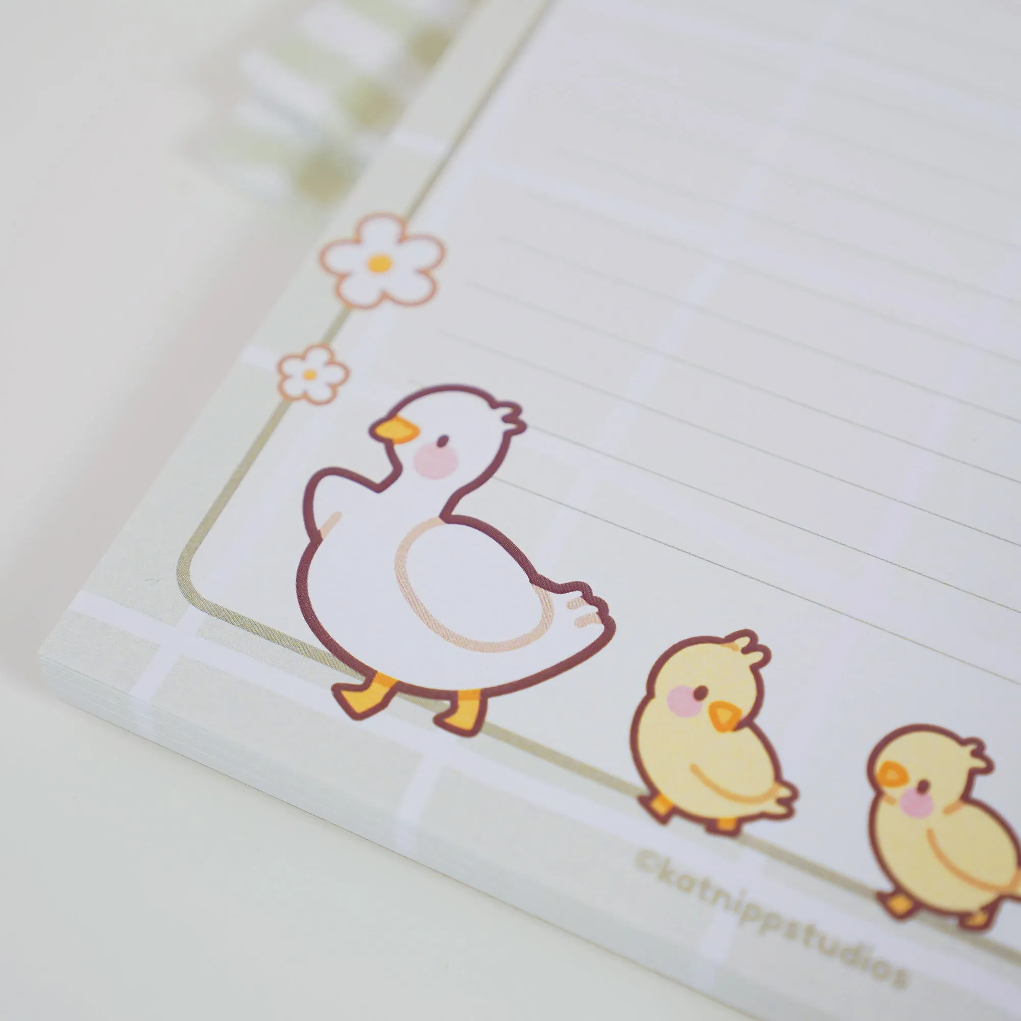 Spring Ducks & Daffodils: Notepad Bundle with A5, A6, and DL Size To-Do List
