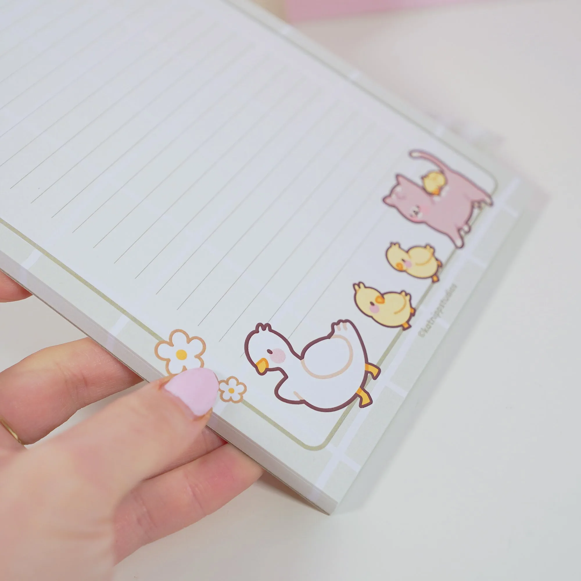 Spring Ducks & Daffodils: Notepad Bundle with A5, A6, and DL Size To-Do List