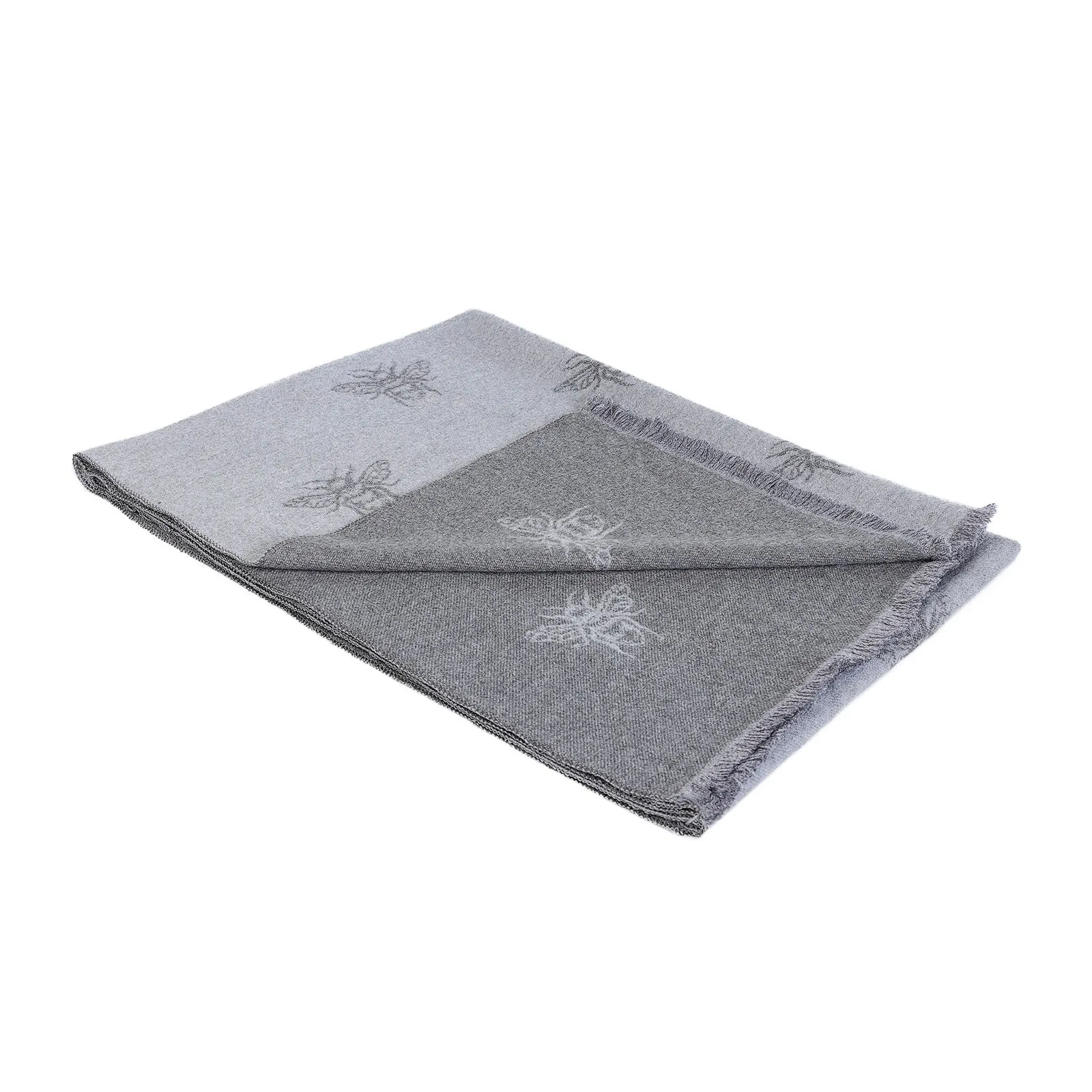 Super Soft Bee Scarf Grey
