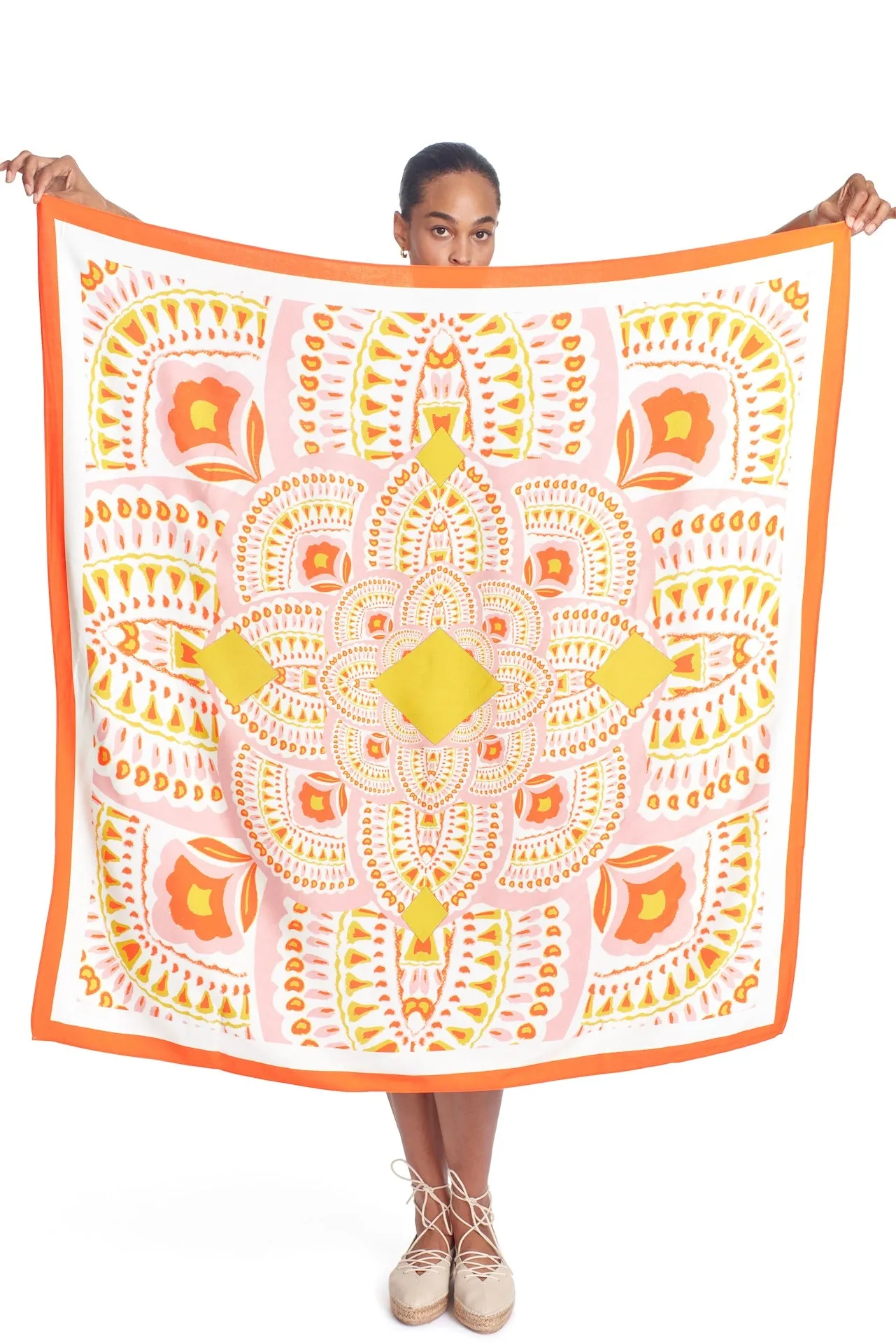 THE BIG SCARF - Fan Flower