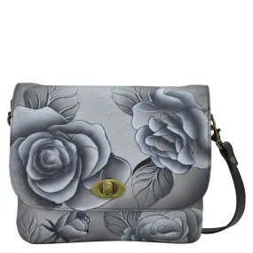Triple Compartment Flap Crossbody - 8428