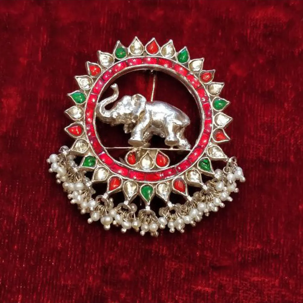Vibrant Silver Brooch - Light.