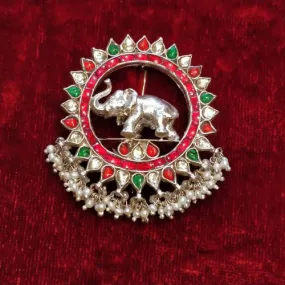 Vibrant Silver Brooch - Light.