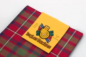 Wool Scarf in Shaw Red Modern Tartan.